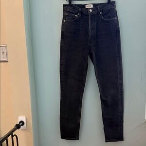 Agolde Black high Rise Button Fly Jeans - Size 26